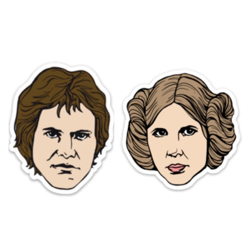 Han and Leia Sticker Set
